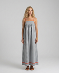 Gayle | Striped Maxi Dress with Spaghetti Straps