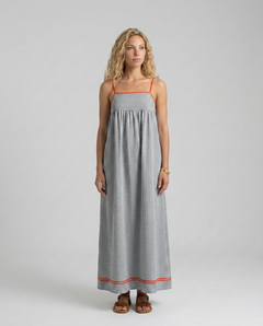 Gayle | Striped Maxi Dress with Spaghetti Straps