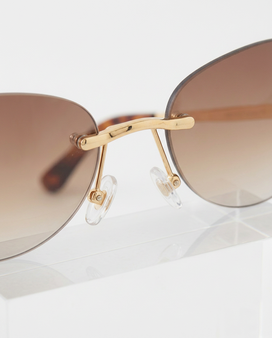 Malinda | Rimless Sunglasses with Gradient Lens