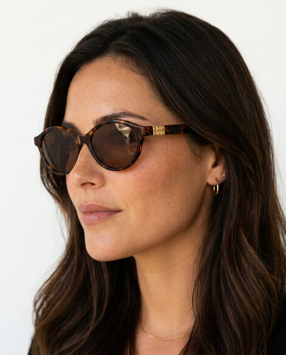 Elvira | Slim Cat Eye Frame Tinted Sunglasses