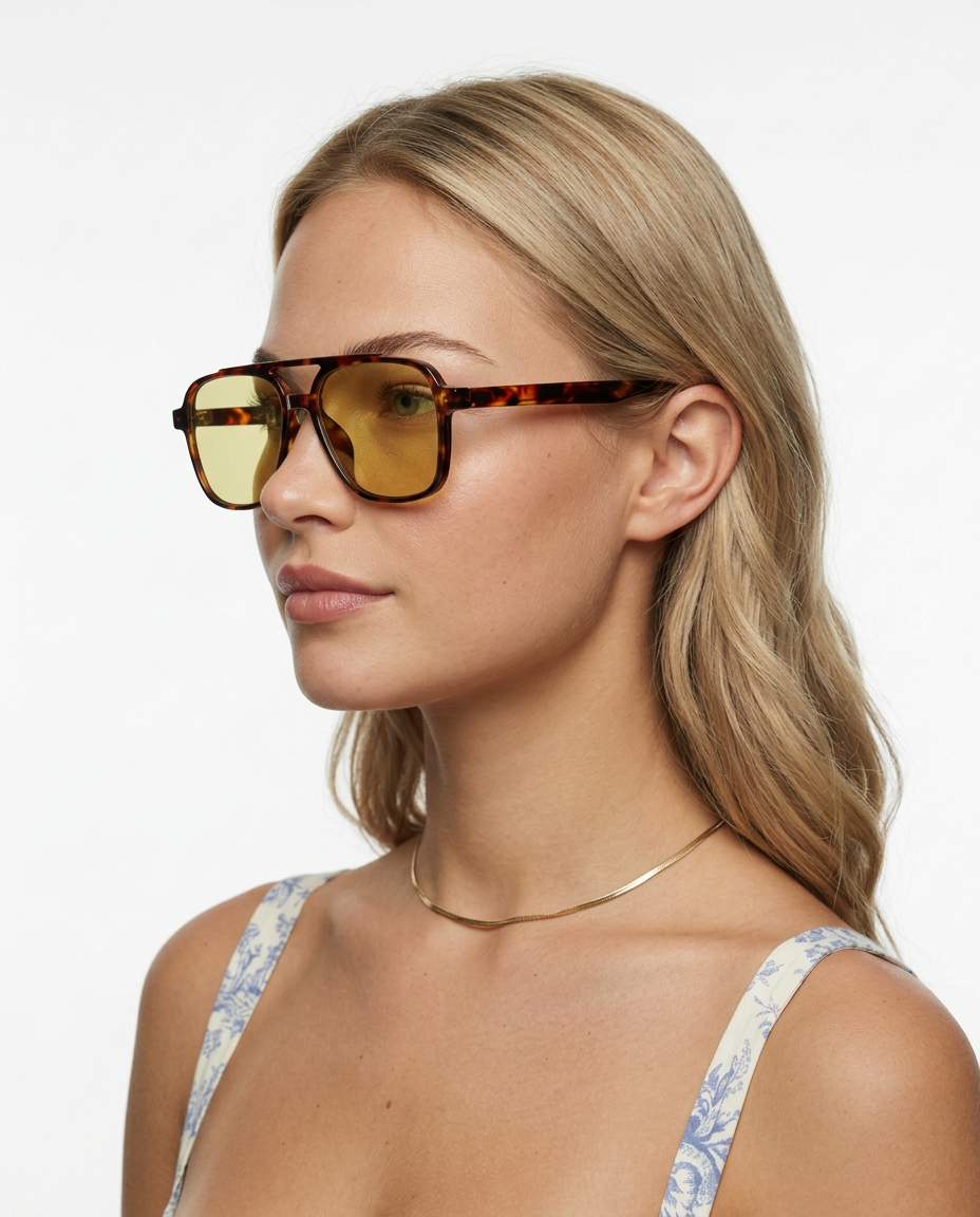 Nora | Square Tort Sunglasses