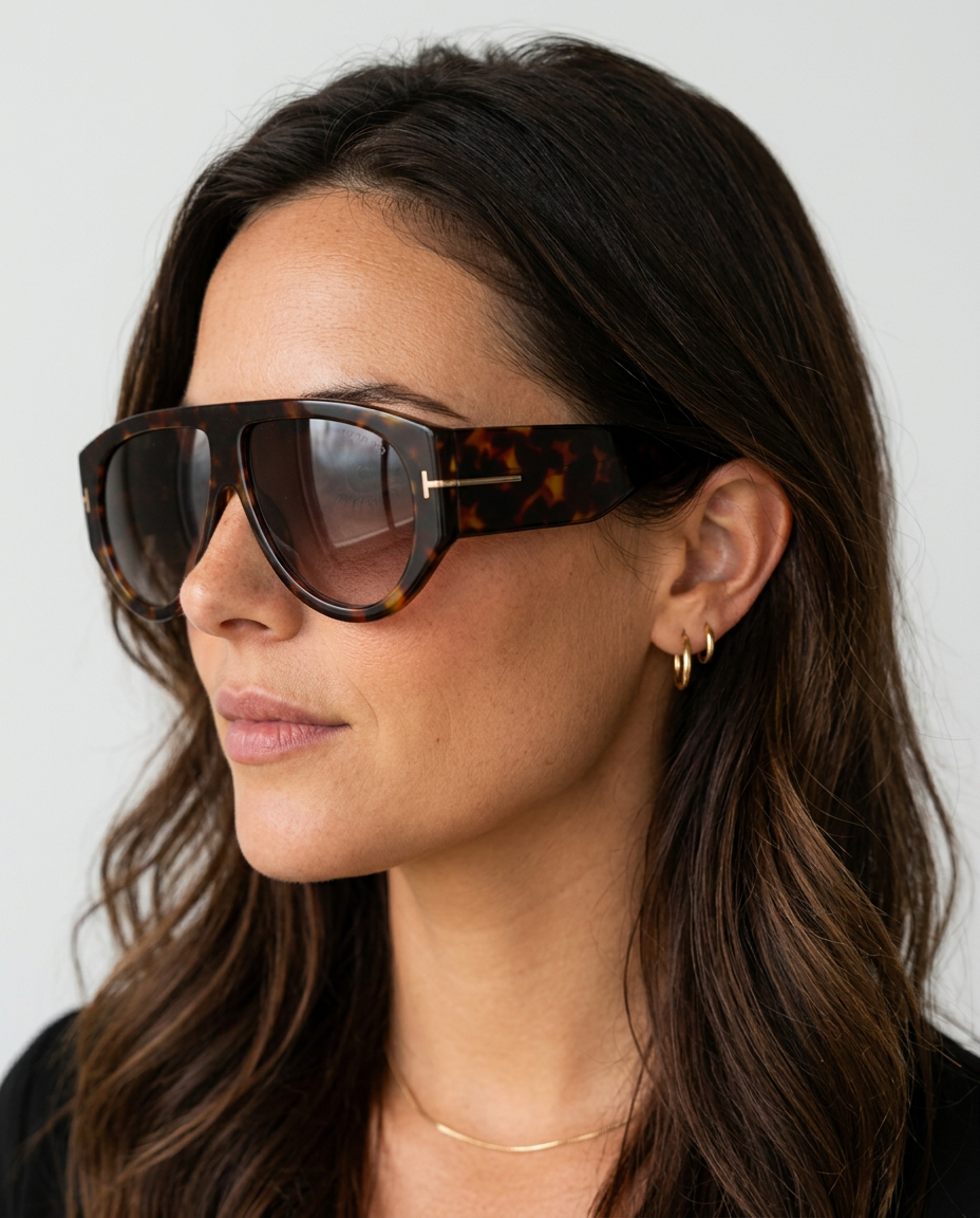 Lilian | Oversized Shield Sunglasses with Gradient Tinted Lenses