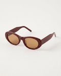Aimee | Oval Frame Sunglasses with Tinted Lenses