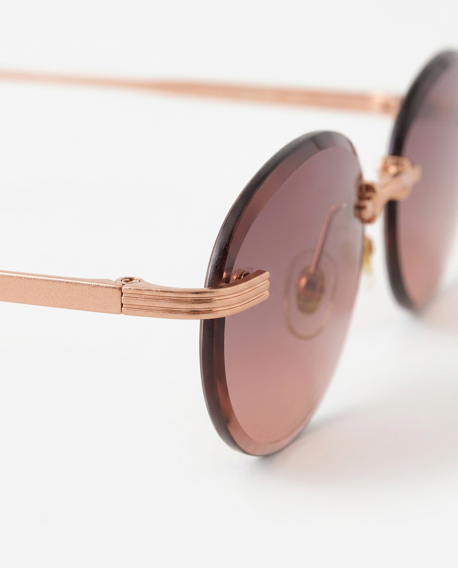 Jayne | Slim Oval Sunglasses with Tinted Lenses