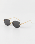 Jayne | Slim Oval Sunglasses with Tinted Lenses