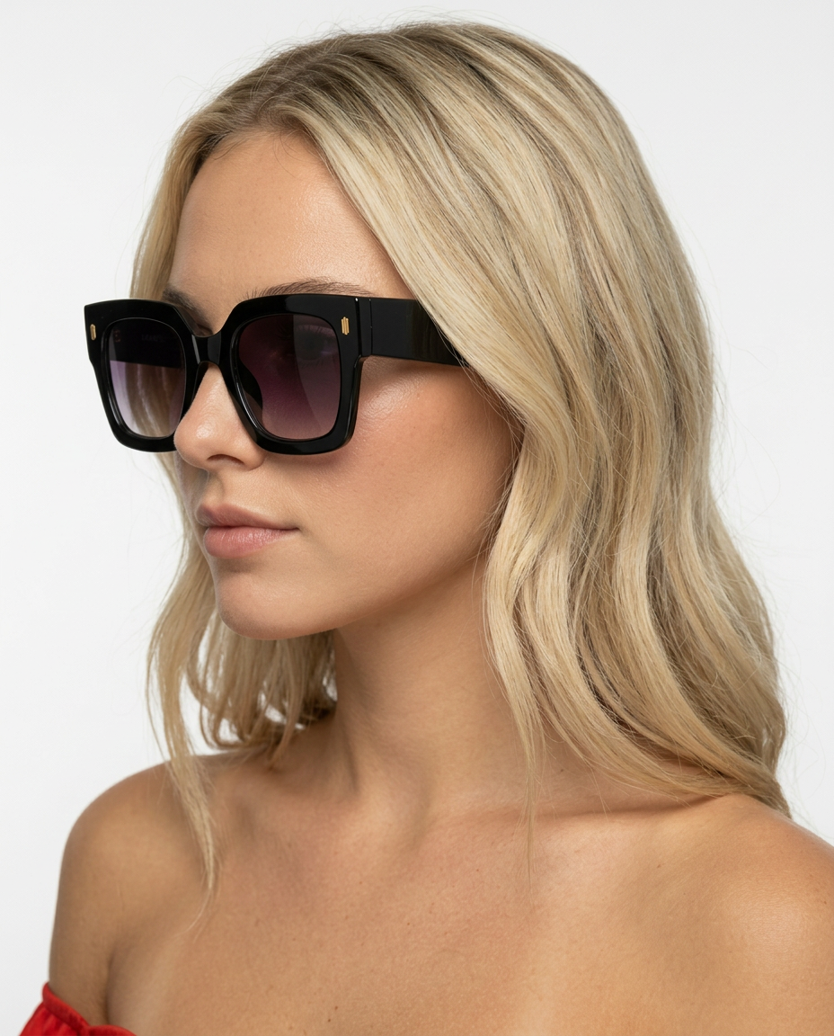 Ann | Oversized Square Sunglasses with UV Protection