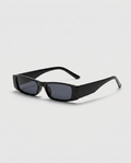 Dika | Rectangular Sunglasses with Slim Black Frame