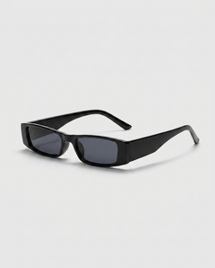 Dika | Rectangular Sunglasses with Slim Black Frame