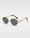 Tonia | Oval Sunglasses with Gold Frame