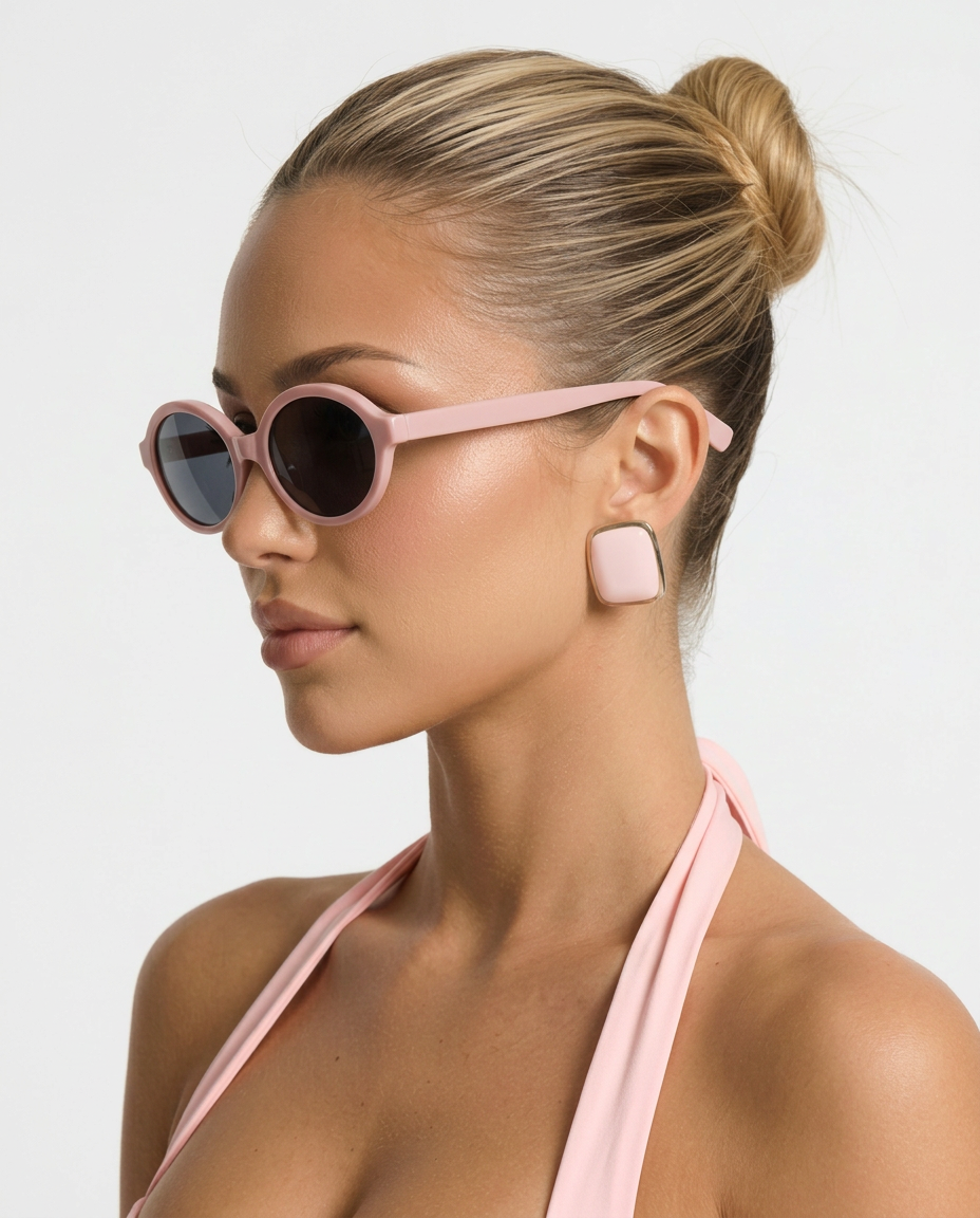 Ronda | Retro Oval Sunglasses with UV Protection