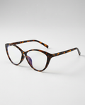 Jytte | Retro Cat-Eye Glasses with Leopard Print Frame