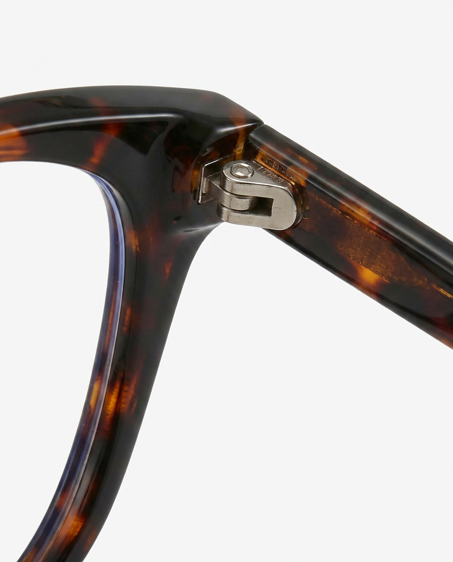 Jytte | Retro Cat-Eye Glasses with Leopard Print Frame