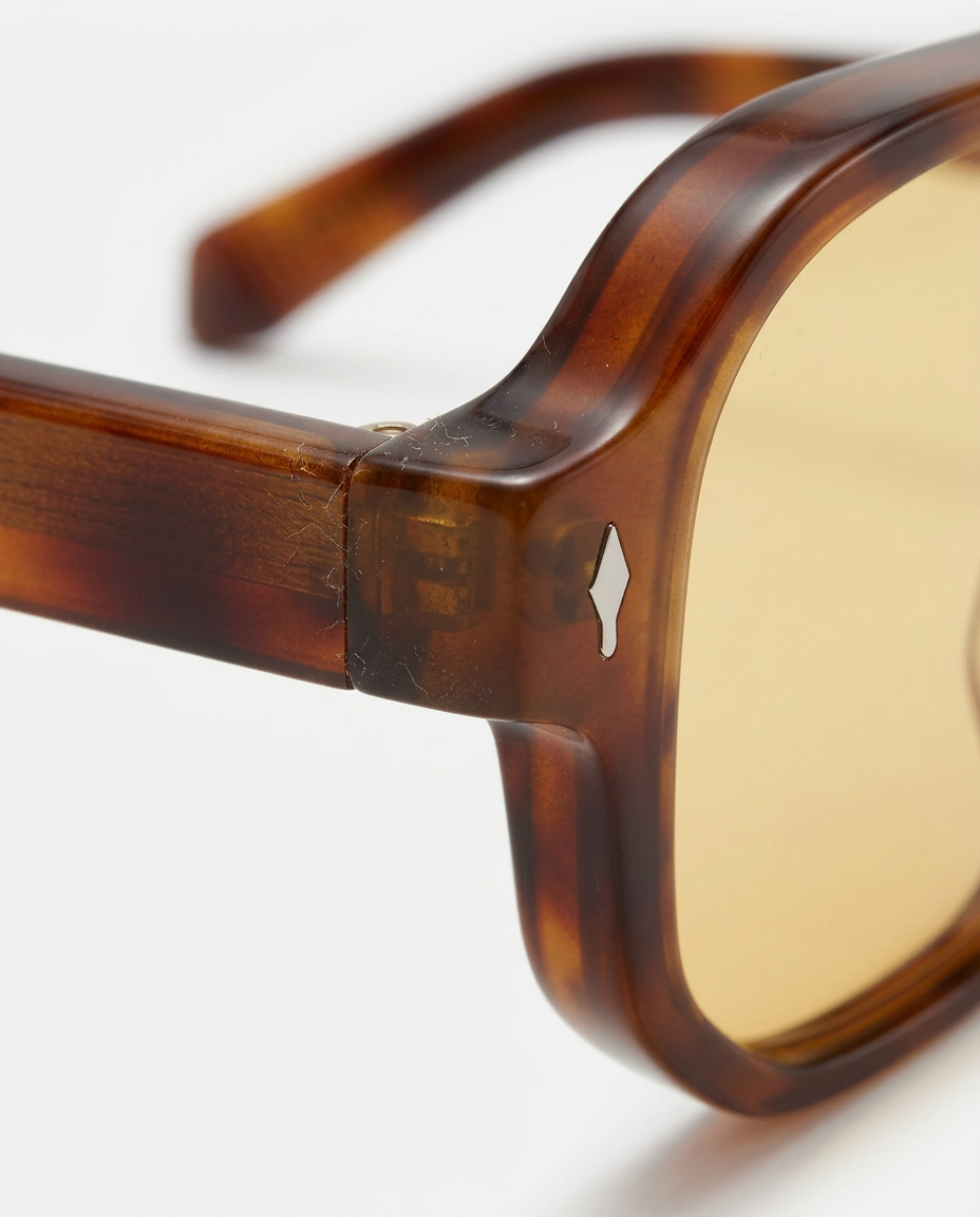 Lean | Retro Aviator Sunglasses with Orange UV400 Lenses