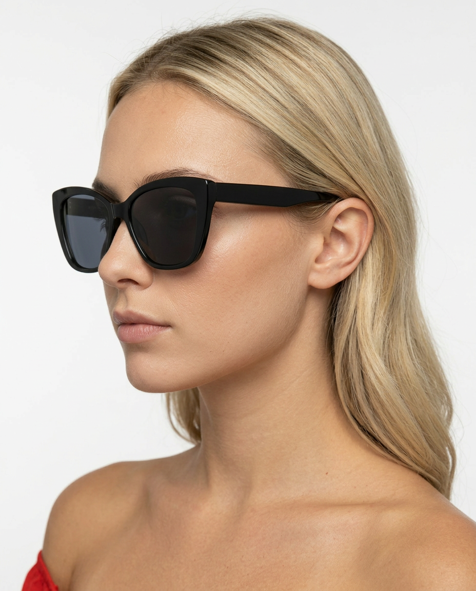 Marcia | Retro Cat-Eye Sunglasses with Leopard Print Frame