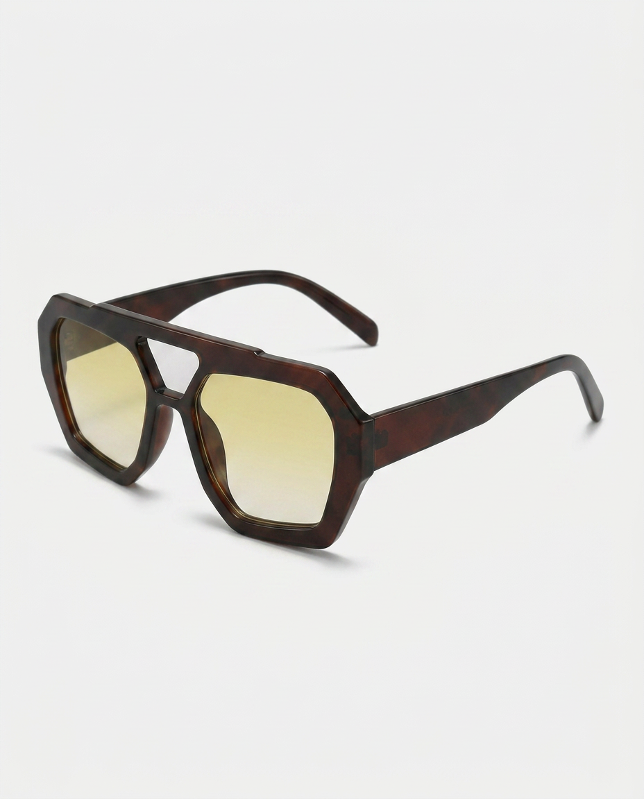 Meave | Oversized Geometric Sunglasses with UV Protection