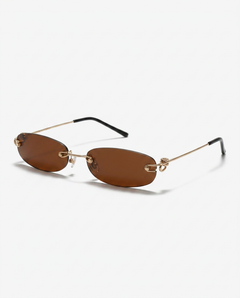 Narrow | Rectangular Vintage Sunglasses with UV Protection