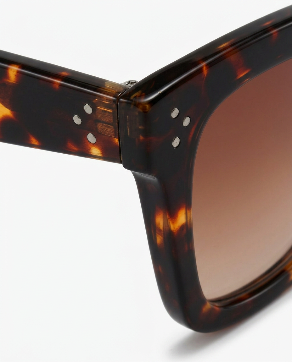 Rhona | Square Leopard Print Sunglasses