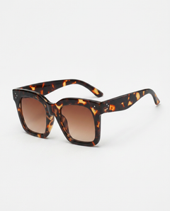 Rhona | Square Leopard Print Sunglasses