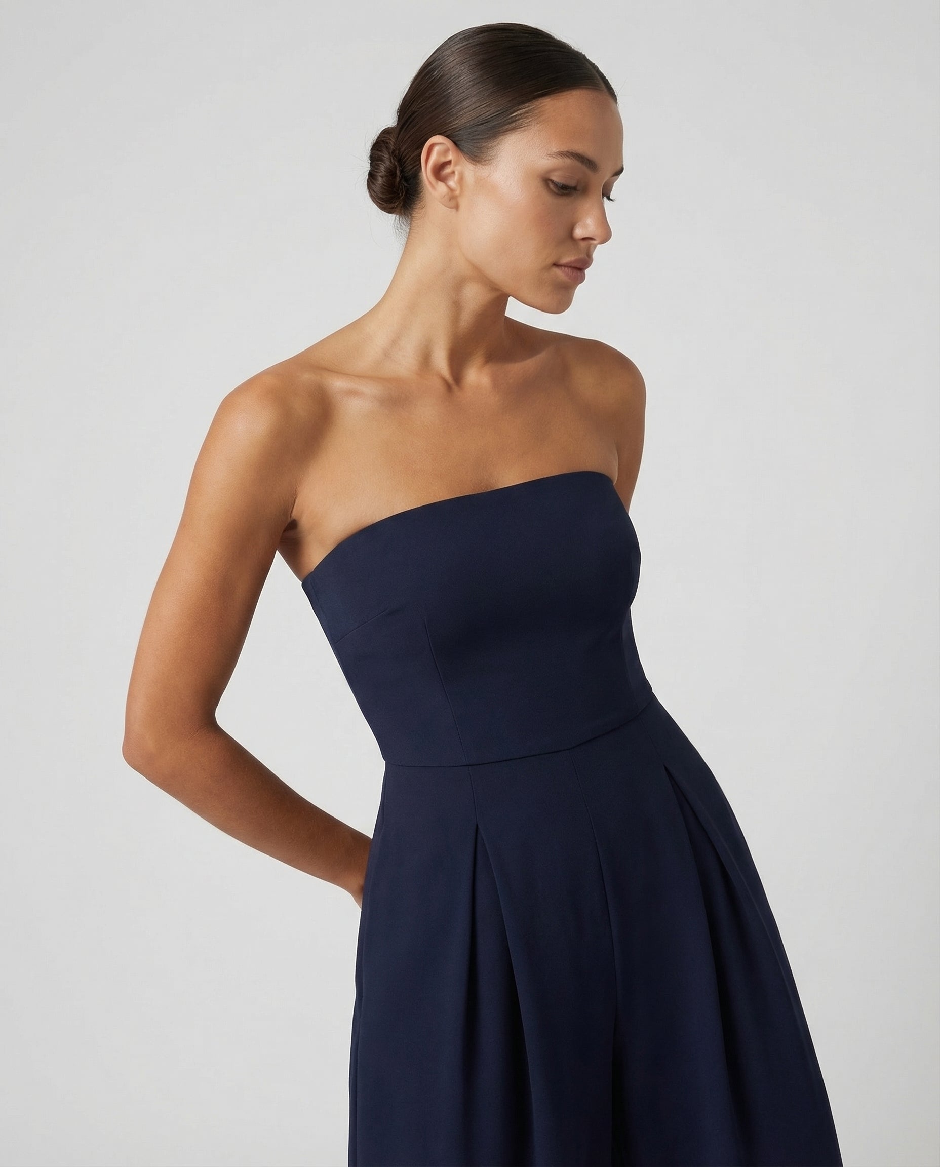 Arlette | Strapless Wide-Leg Jumpsuit