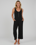 Hilda | Sleeveless Jumpsuit with Button Placket