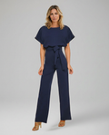 Vivian | Wide Leg Jumpsuit with Waist Tie