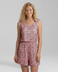 Faye | Printed Playsuit with Shoulder Tie Straps