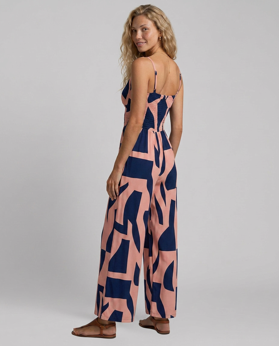 Natalia | Spaghetti Strap Jumpsuit with Wide Legs
