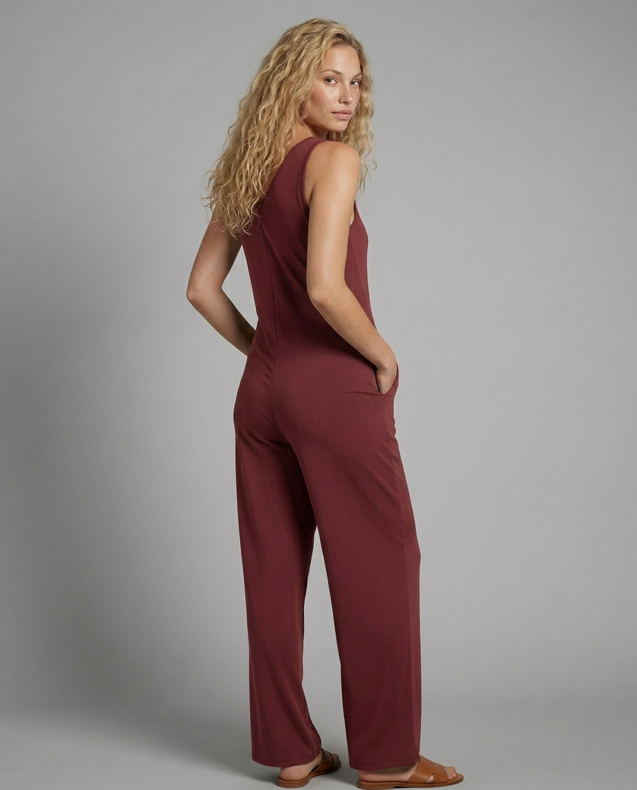 Noelle | Sleeveless V-Neck Jumpsuit