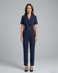 Carly | Tailored Jumpsuit with Waist Belt
