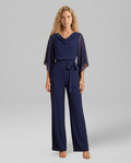 Luisa | V-Neck Jumpsuit with Waist Tie