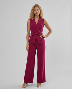 Tricia | Sleeveless Jumpsuit with V-Neck and Tie Waist