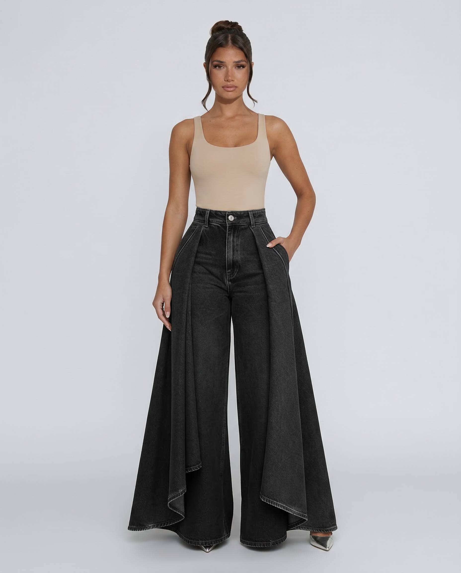 Calira | High-Waisted Wide-Leg Jeans