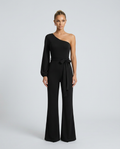 Gail | One-Shoulder Jumpsuit with Tie Waist