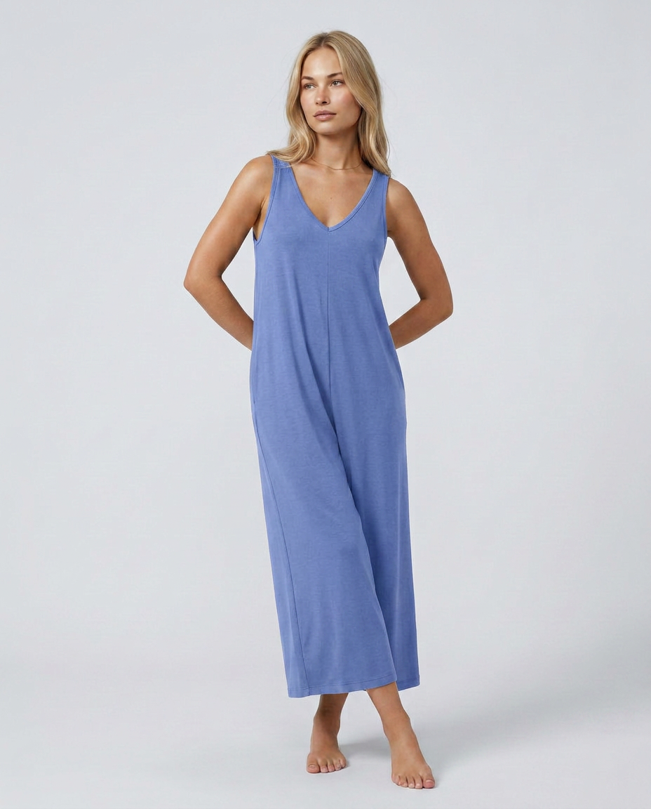 Nina | Baggy Jumpsuit with Wide Legs and Pockets