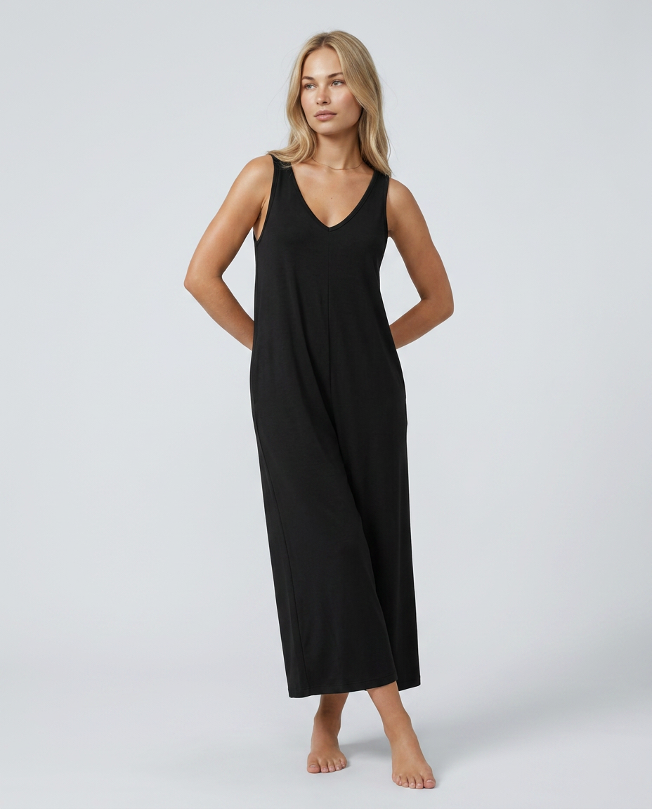 Nina | Baggy Jumpsuit with Wide Legs and Pockets