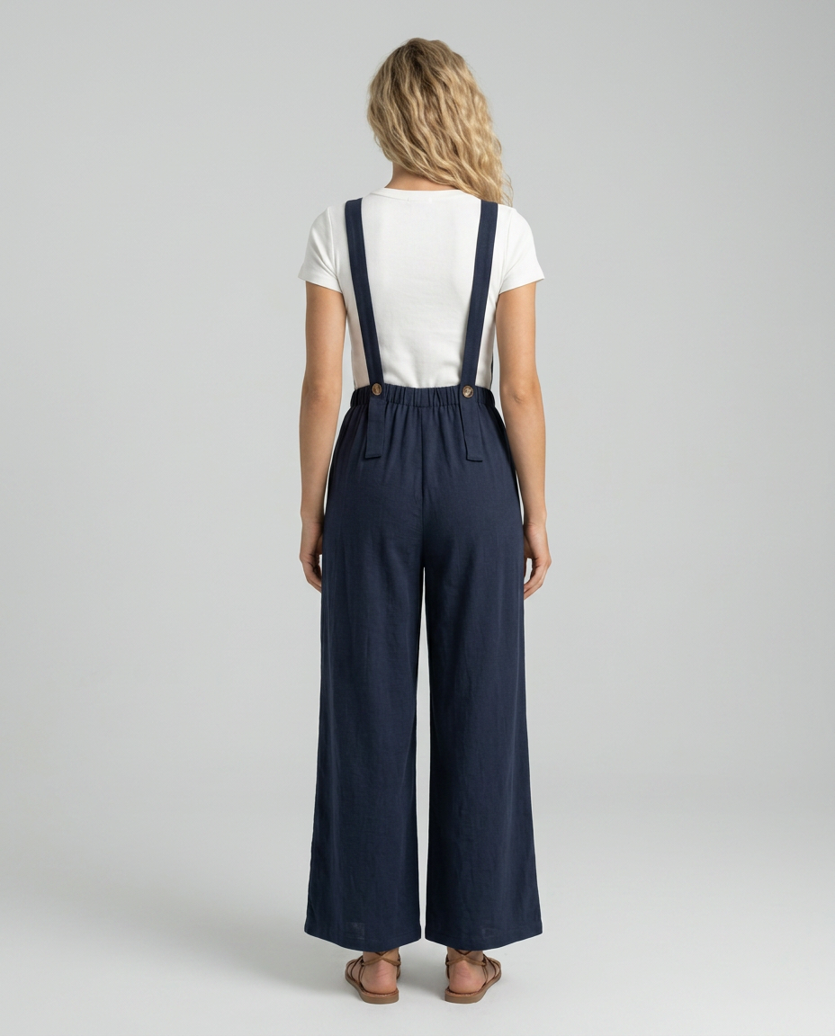 Ina | Wide-Leg Jumpsuit with Elastic Waist