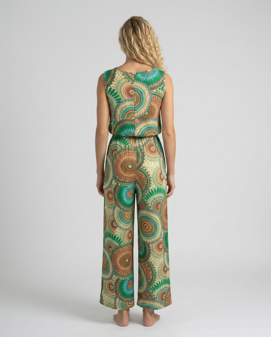Leslie | Printed Jumpsuit with Elastic Waist