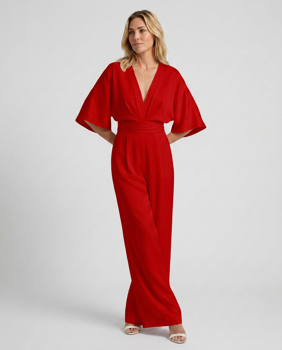 Tamara | Wide-Leg Jumpsuit with V-Neckline