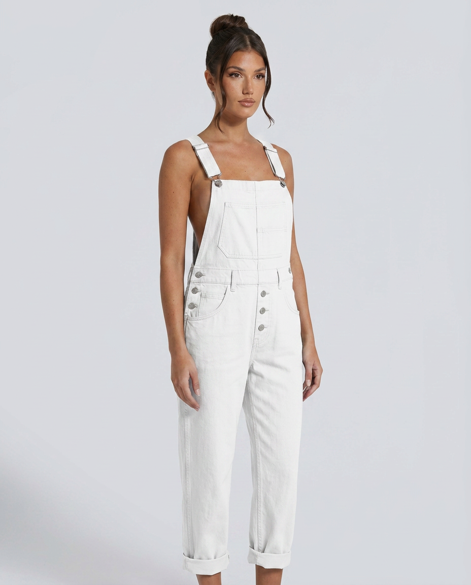 Debra | Denim Jumpsuit with Adjustable Straps