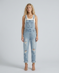 Alyssa | Denim Jumpsuit with Distressed Detail