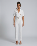 Celina | Tailored Jumpsuit with Belted Waist