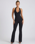 Stella | Halter Neck Jumpsuit with Open Back