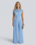 Nell | Wide-Leg Jumpsuit with Lace Bodice