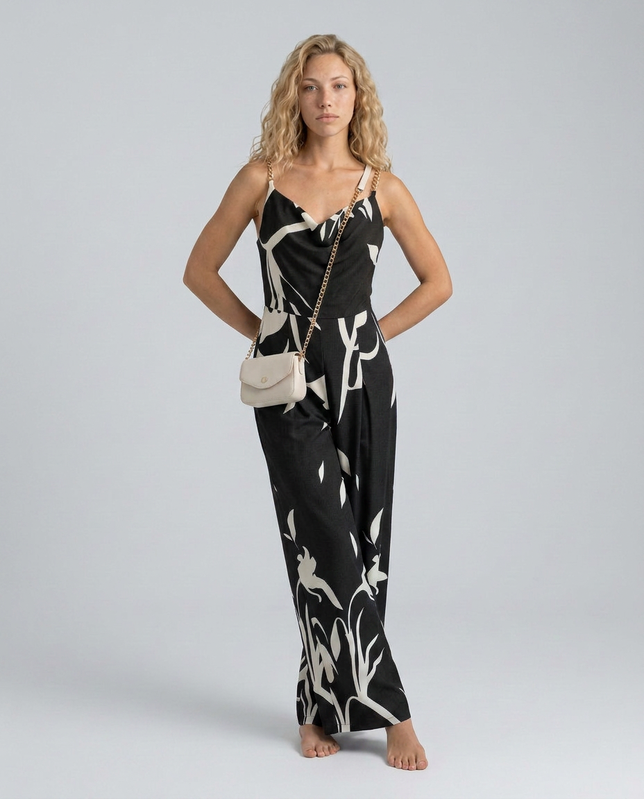 Leticia | Wide-Leg Jumpsuit with Floral Print