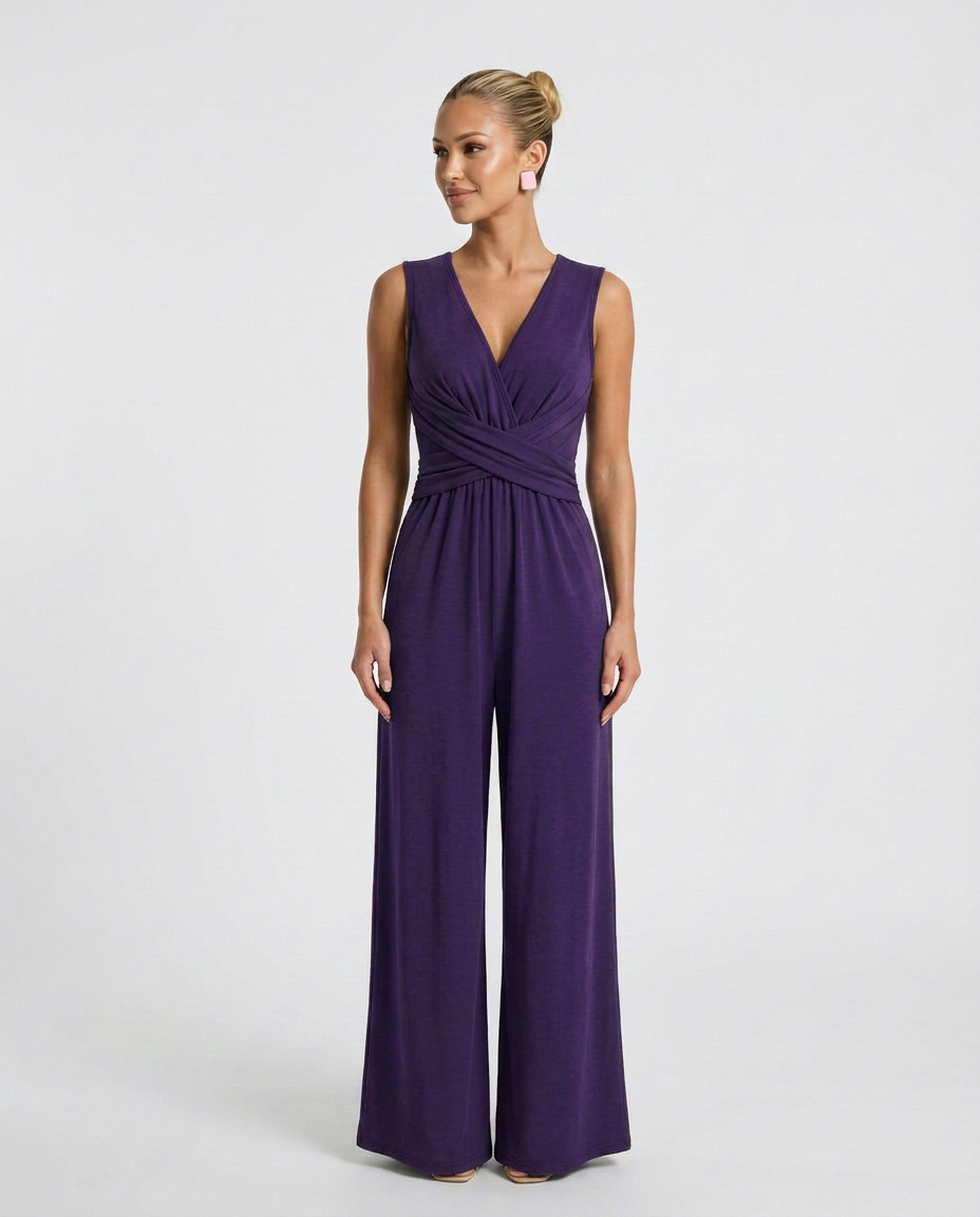 Tamera | Sleeveless Jumpsuit with Wide-Leg Trousers