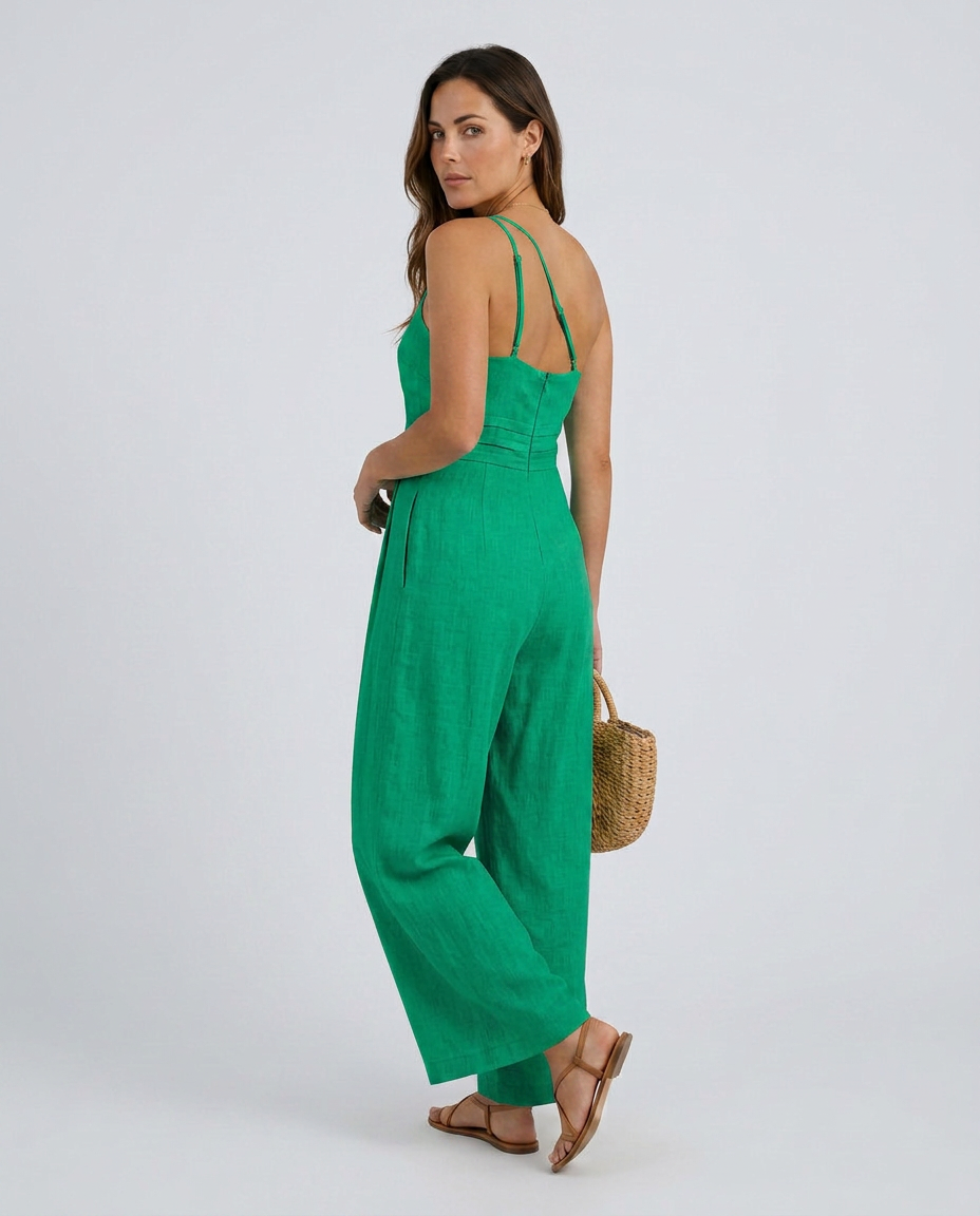 Rhoda | Backless Strap Jumpsuit with Wide-Leg Trousers