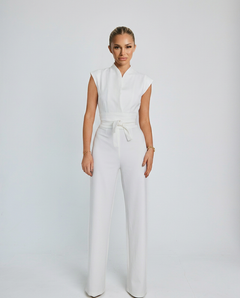 Hillary | Wide-Leg Jumpsuit with Waist Tie