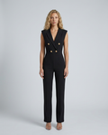 Gail | Tailored Jumpsuit with Double-Breasted Front