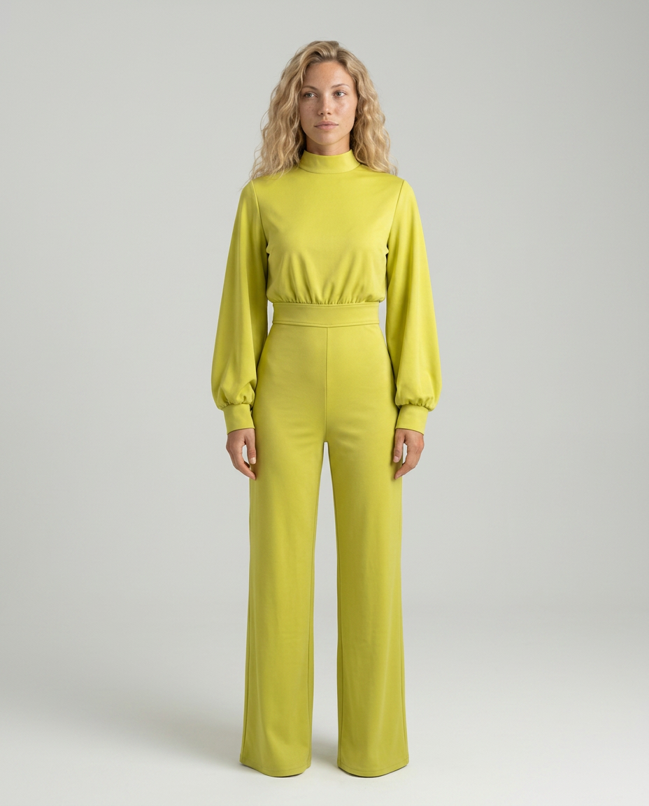 Ellen | Wide-Leg Jumpsuit with High Neck