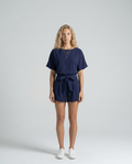 Erica | Playsuit with Waist Tie Belt